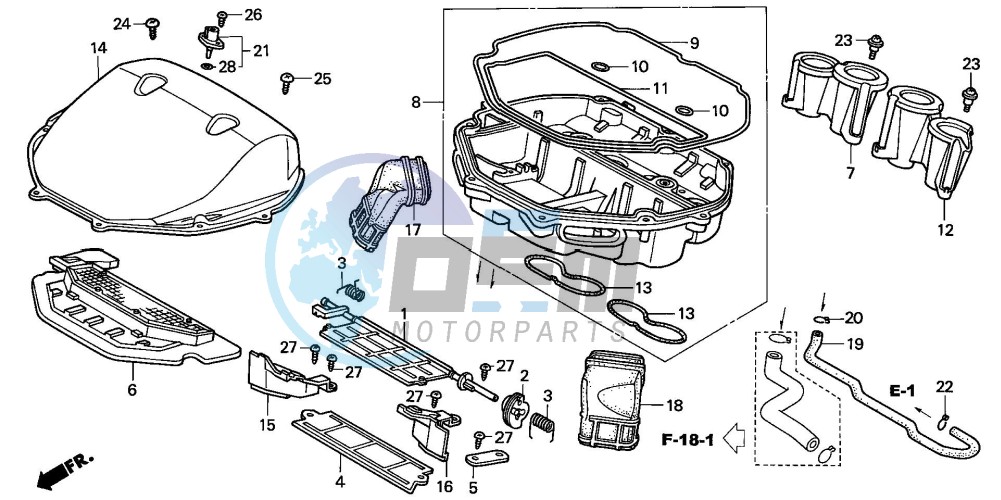 AIR CLEANER (CBR900RRY,1/RE1)