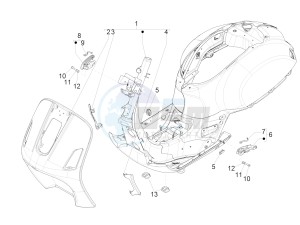 GTS 300 SUPER-TECH IE ABS E4 (APAC) drawing Frame/bodywork