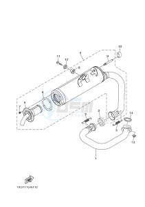 YXM700ES YXM70VPSH (B42N) drawing EXHAUST