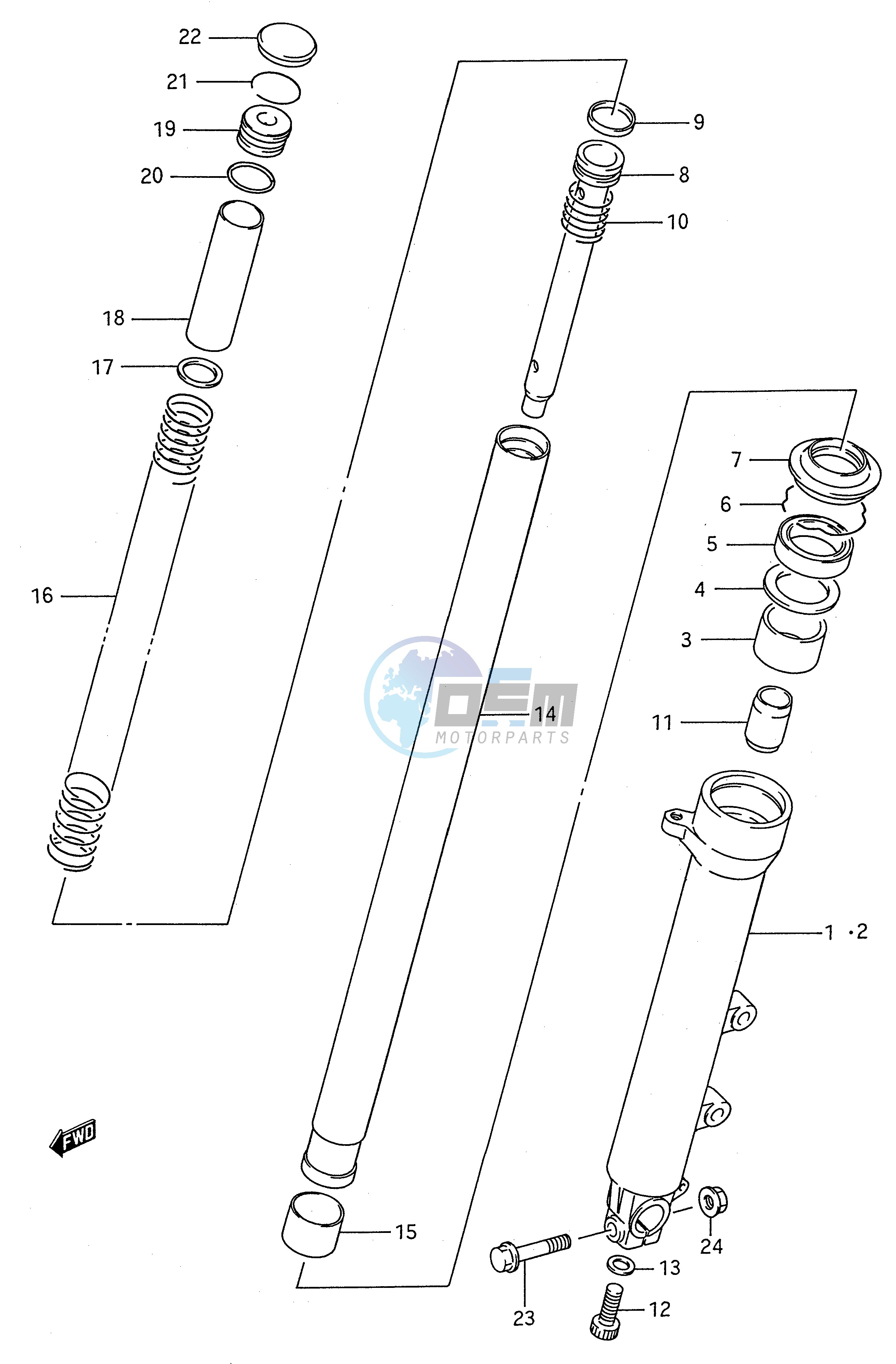 FRONT DAMPER (MODEL J)