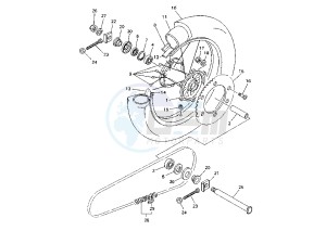 YZ F 426 drawing REAR WHEEL