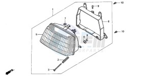 SK50M drawing HEADLIGHT