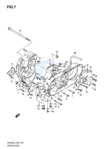 AN400 ABS BURGMAN EU drawing CRANKCASE