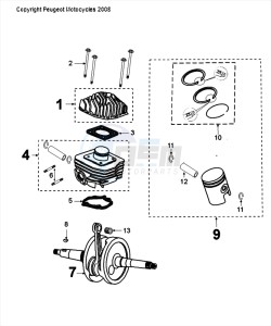 FIGHT 4 50 2T drawing CRANKSHAFT AND PISTON