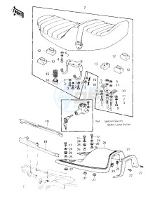 KZ 750 G [LTD II] (G1) [LTD II] drawing SEAT_SEAT COVER