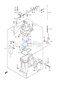 DF 40 drawing Fuel Vapor Separator