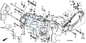 CBR600RR9 UK - (E / MK) drawing FRAME BODY