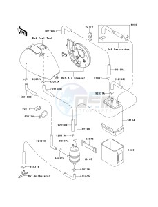 VN 800 E [VULCAN 800 DRIFTER] (E6F) E6F drawing FUEL EVAPORATIVE SYSTEM-- CA- -