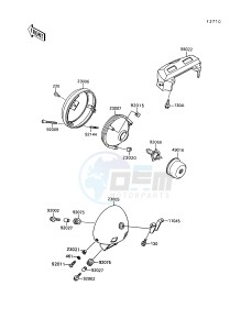 VN 1500 A [VULCAN 88] (A6-A9) [VULCAN 88] drawing HEADLIGHT-- S- -