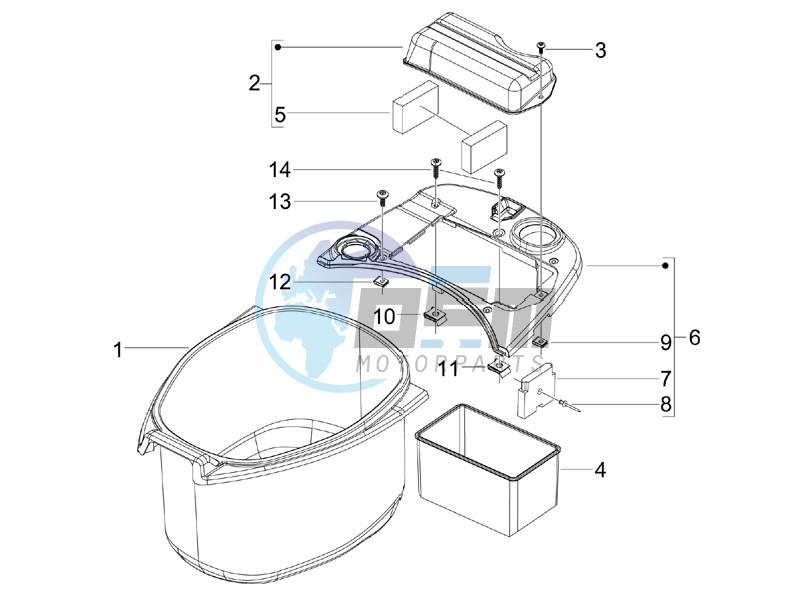 Helmet housing - Undersaddle