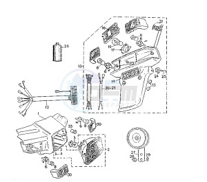 ST RAPIDO - 50 cc drawing HEADLIGHT-TAILLIGHT