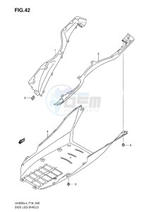 UH200 ABS BURGMAN EU drawing SIDE LEG SHIELD