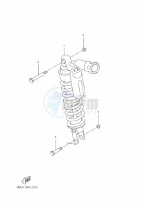 XTZ690 TENERE 700 (BHL9) drawing REAR SUSPENSION