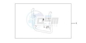 VT750CA9 UK - (E / MKH ST) drawing CHROME RADIATOR