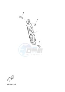 NS50 AEROX (1PH1 1PH1 1PH1) drawing REAR SUSPENSION