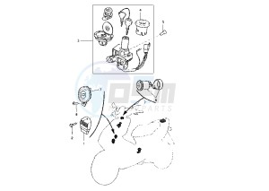 YQ AEROX R 50 drawing ELECTRICAL DEVICES