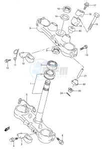 RMX250 (E1) drawing STEERING STEM (MODEL S)