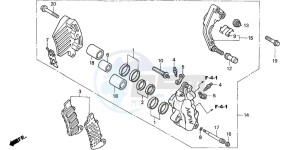 NT650V drawing L. FRONT BRAKE CALIPER (NT650V2/3/4/5)