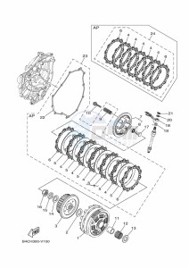 XTZ690 TENERE 700 (BMB8) drawing CLUTCH