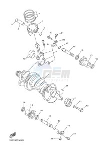 FJR1300A FJR1300A ABS (1MC7) drawing CRANKSHAFT & PISTON