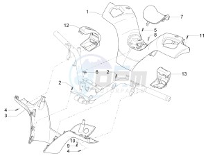 MP3 500 LT E4 Sport - Business (EMEA) drawing Handlebars coverages