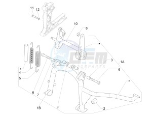 Fuoco 500 4t-4v ie e3 LT 800 drawing Stand