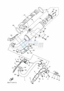 YFM700FWAD GRIZZLY 700 EPS (BDEE) drawing EXHAUST