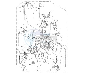 YZ F 250 drawing CARBURETOR