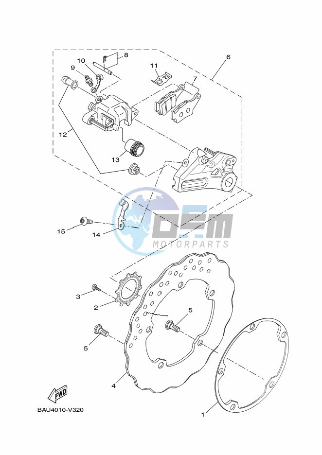 REAR BRAKE CALIPER