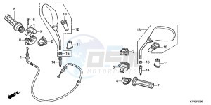 SH125B drawing SWITCH/ CABLE/ MIRROR