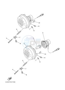 YXR700F YXR7FD RHINO 700 (1RBE 1RBF 1RBG 1RBH) drawing HEADLIGHT