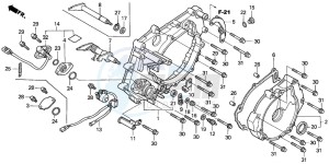 TRX350TM RANCHER drawing REAR CRANKCASE COVER