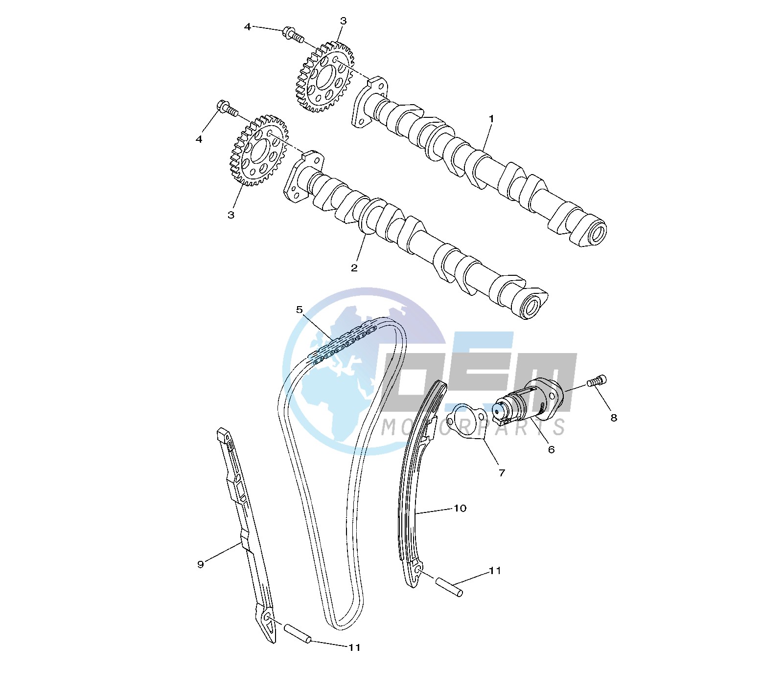 CAMSHAFT AND TIMING CHAIN