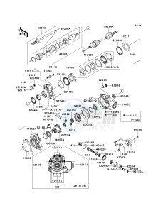 KVF 650 E [BRUTE FORCE 650 4X4 HARDWOODS GREEN HD] (E6F-E9F) E8F drawing DRIVE SHAFT-FRONT