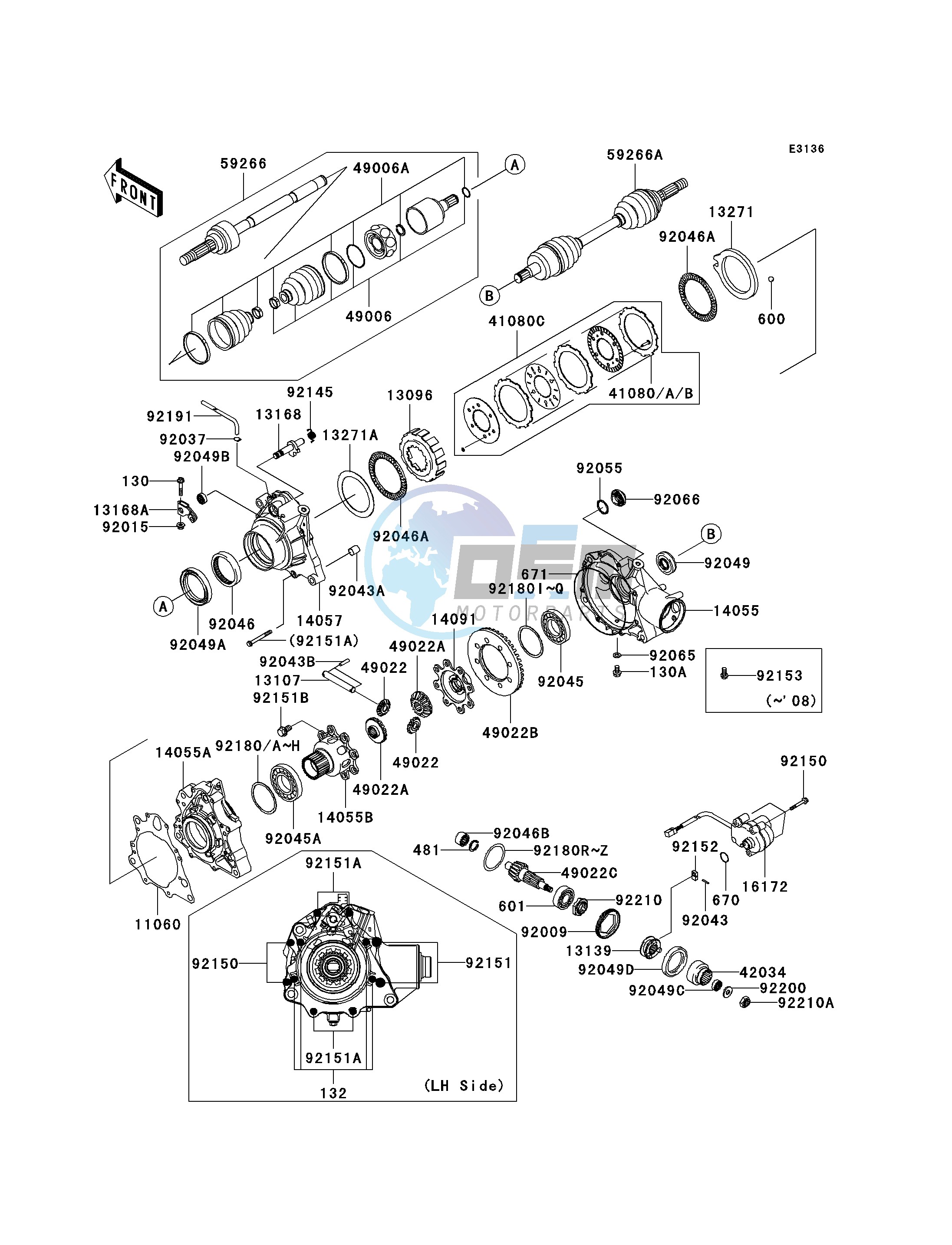 DRIVE SHAFT-FRONT