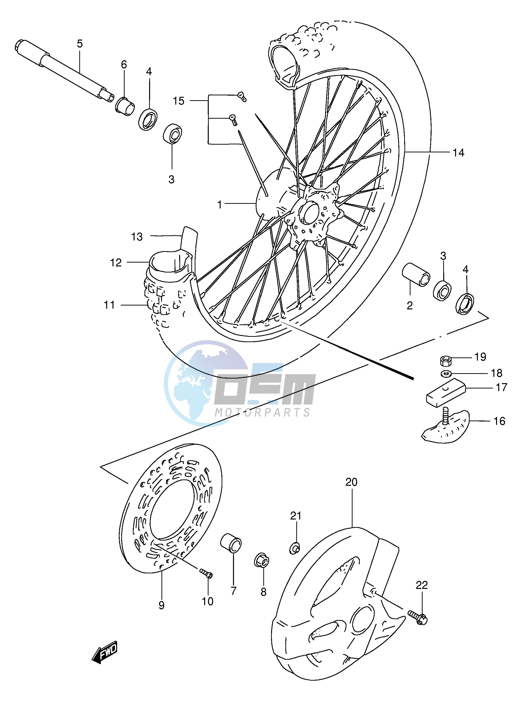 FRONT WHEEL (MODEL T)