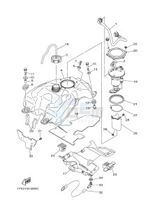 YFM700R YFM700RSF RAPTOR 700 SPECIAL EDITION (B463) drawing FUEL TANK