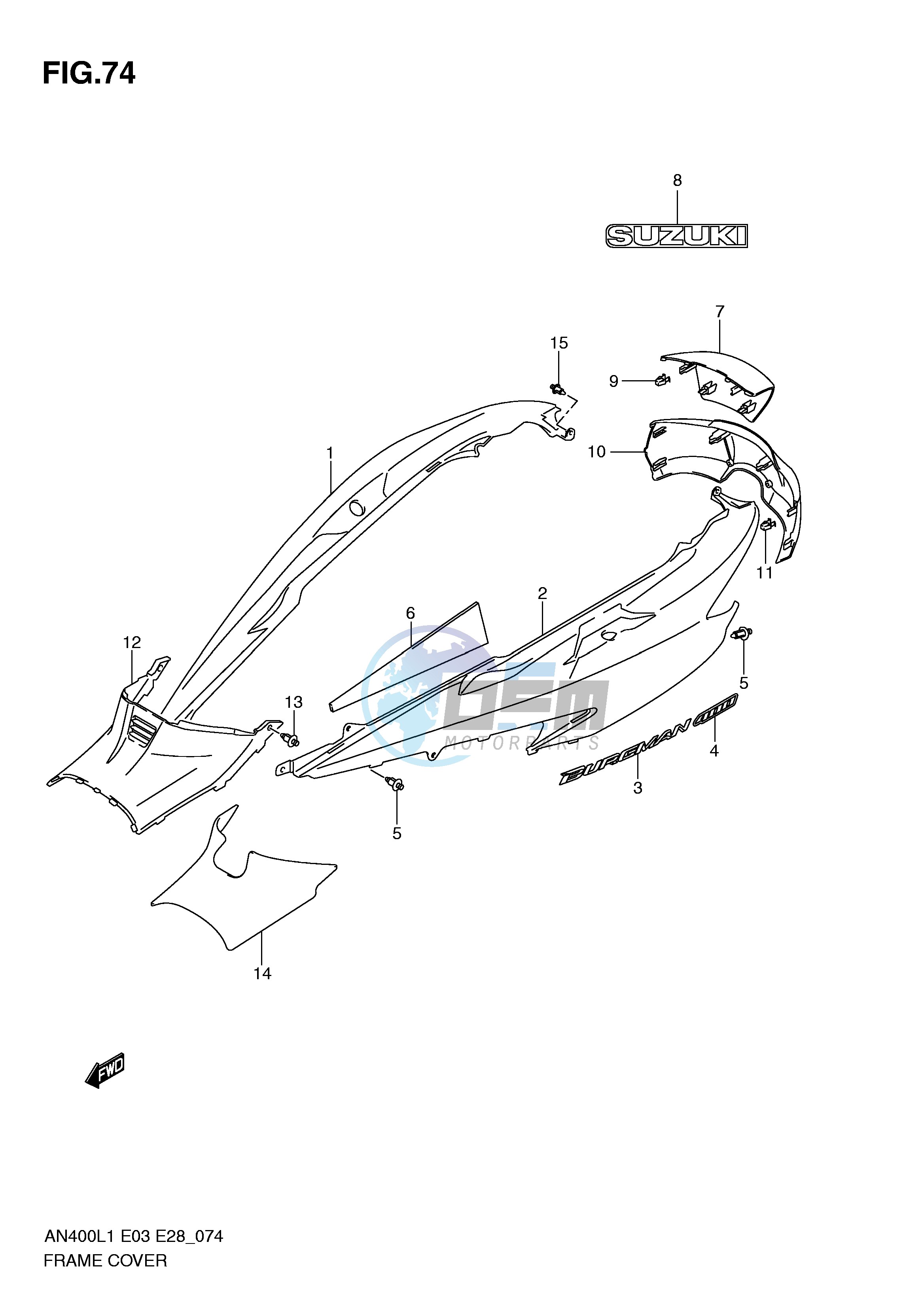 FRAME COVER (AN400ZAL1 E28)