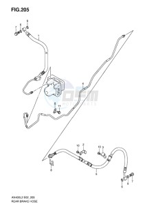 AN400 ABS BURGMAN EU drawing REAR BRAKE HOSE