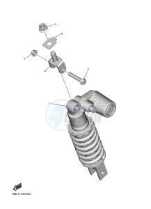 YZF600 R6 (BN6C) drawing REAR SUSPENSION