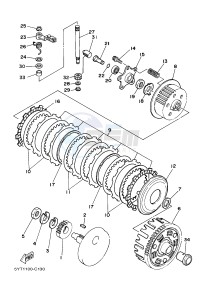 YFM350 YFM35RD RAPTOR 350 (1BSA 1BS9) drawing CLUTCH