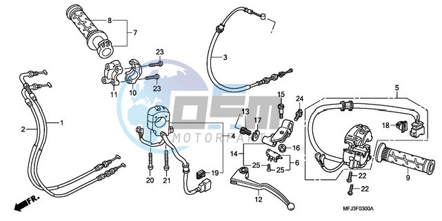 HANDLE LEVER/SWITCH/CABLE