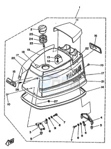 60FEO-60FETO drawing TOP-COWLING