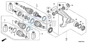 TRX680FAC drawing REAR KNUCKLE