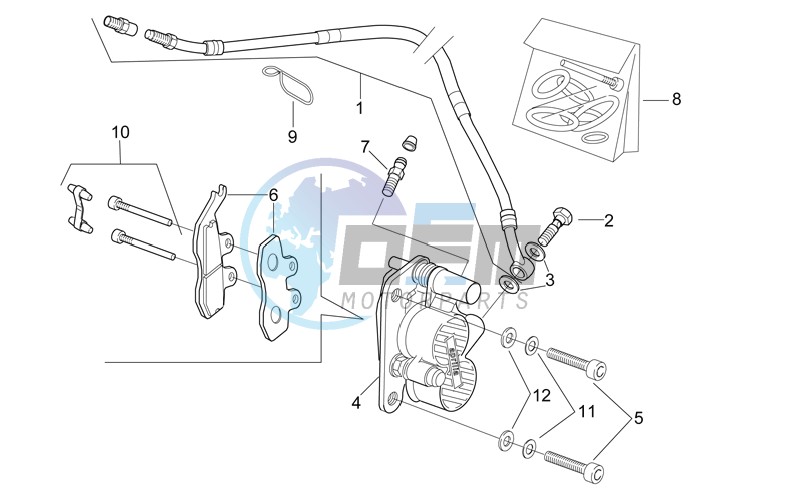 Front brake caliper