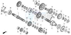 VF750CD drawing TRANSMISSION