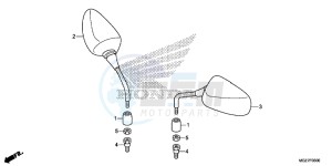 CB500XE CB500X ABS UK - (E) drawing MIRROR