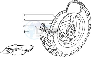 Typhoon 50 m.y. 2004 drawing Rear Wheel