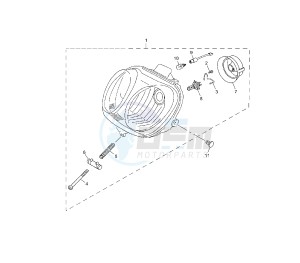 YN NEO'S EASY 50 drawing HEADLIGHT