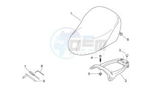 Scarabeo 50 2t e2 net drawing Seat - Carrier